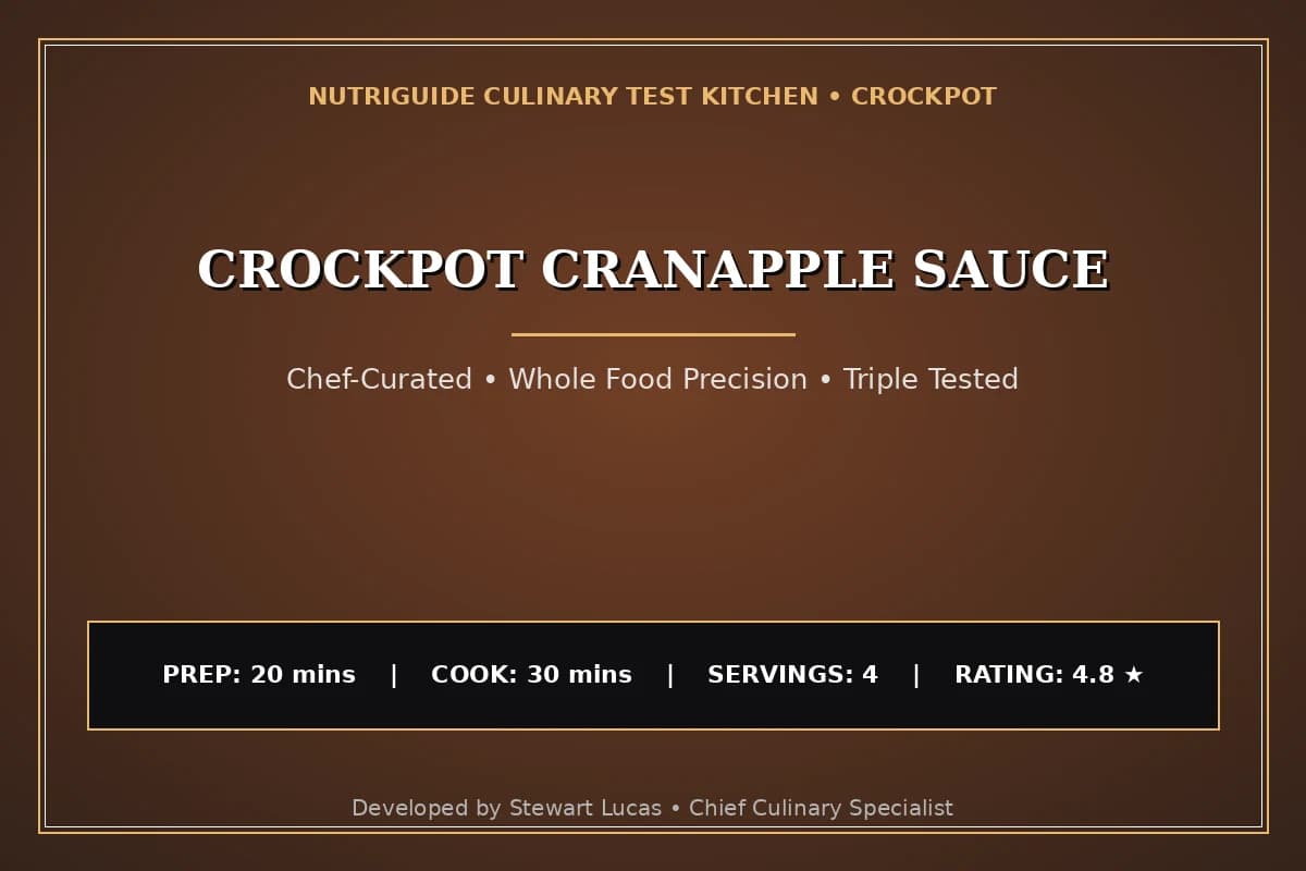 Crockpot Cranapple Sauce