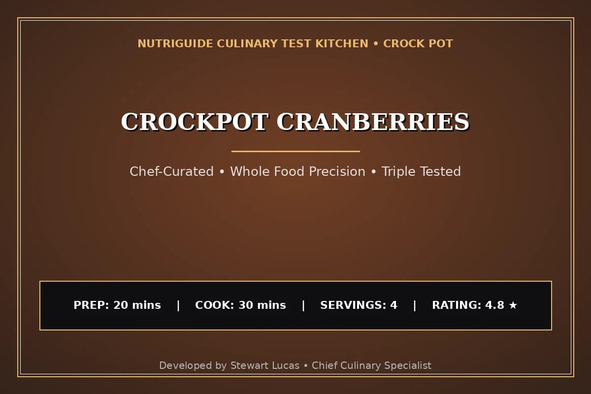 Crockpot Cranberries