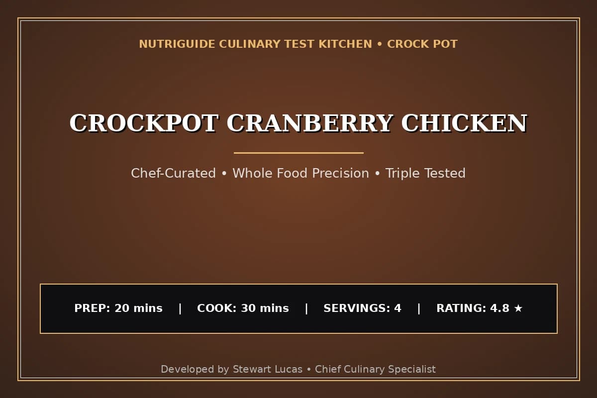 Crockpot Cranberry Chicken
