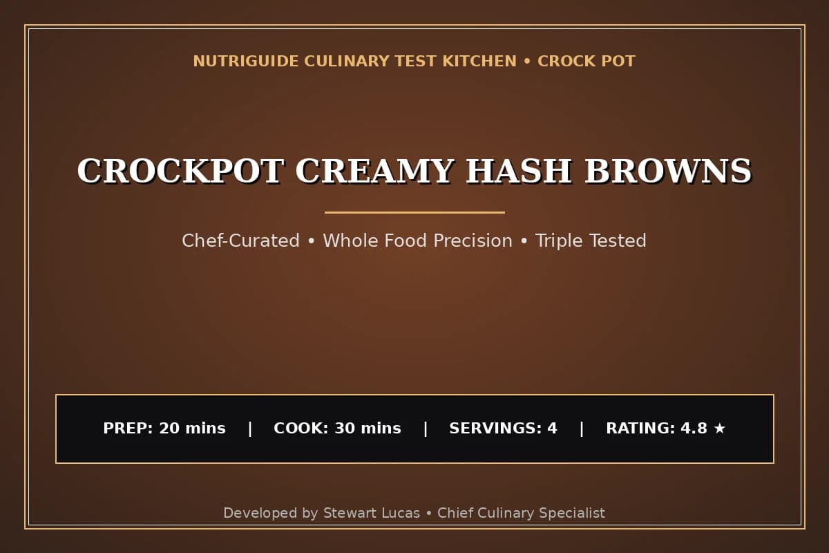 Crockpot Creamy Hash Browns