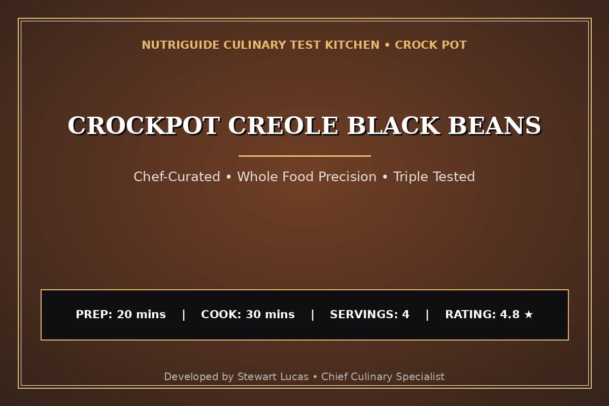 Crockpot Creole Black Beans
