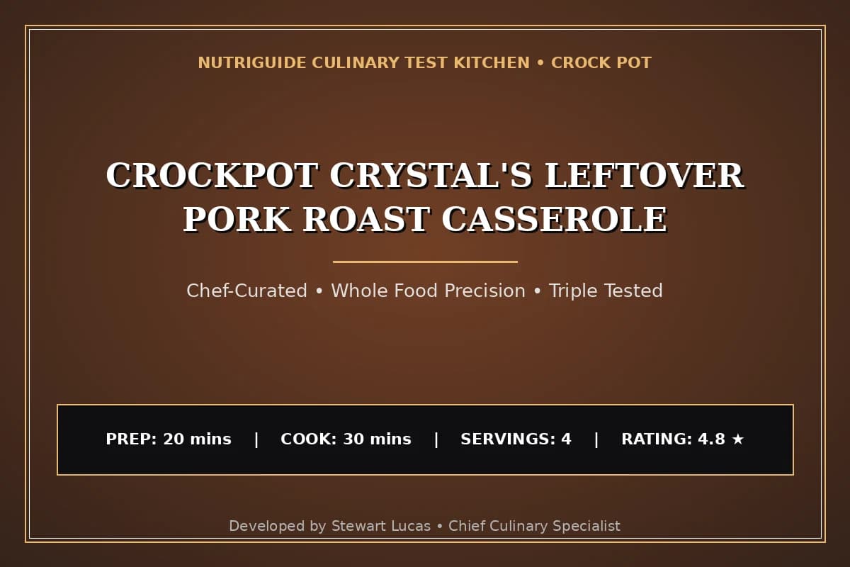 Crockpot Crystal'S Leftover Pork Roast Casserole