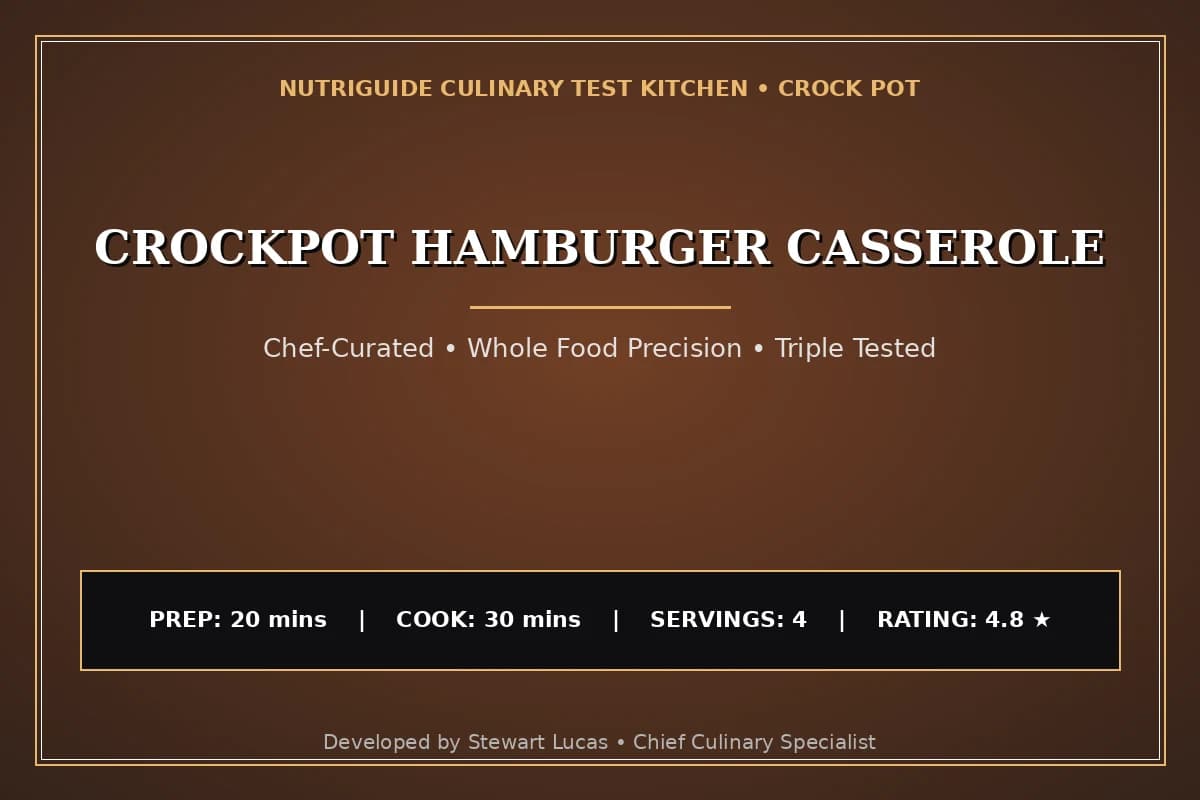 Crockpot Hamburger Casserole