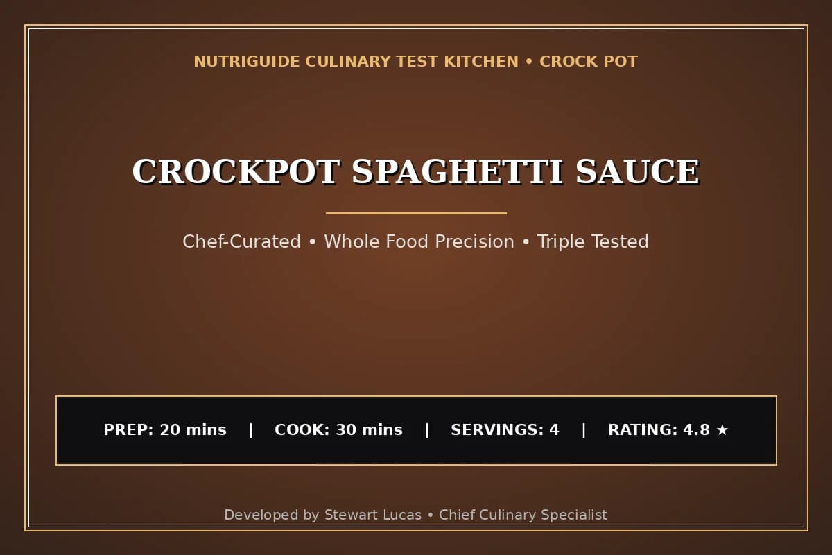 Crockpot Spaghetti Sauce