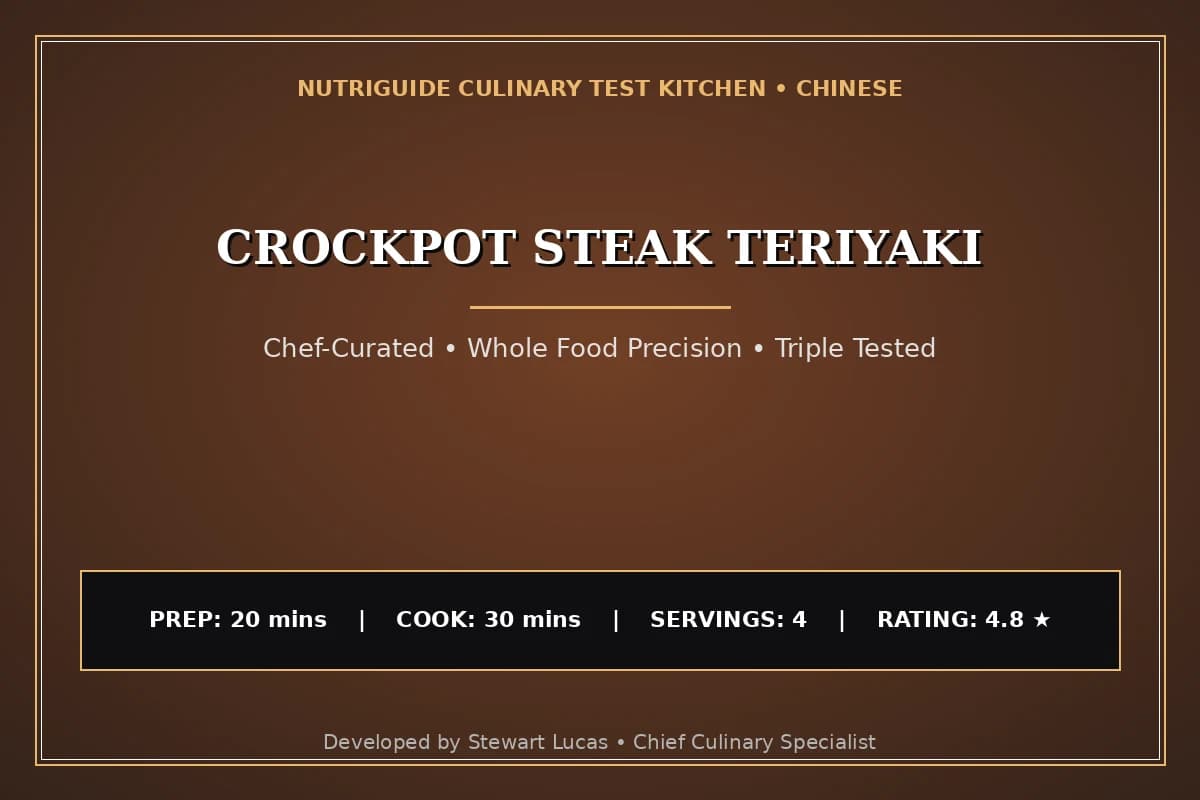 Crockpot Steak Teriyaki