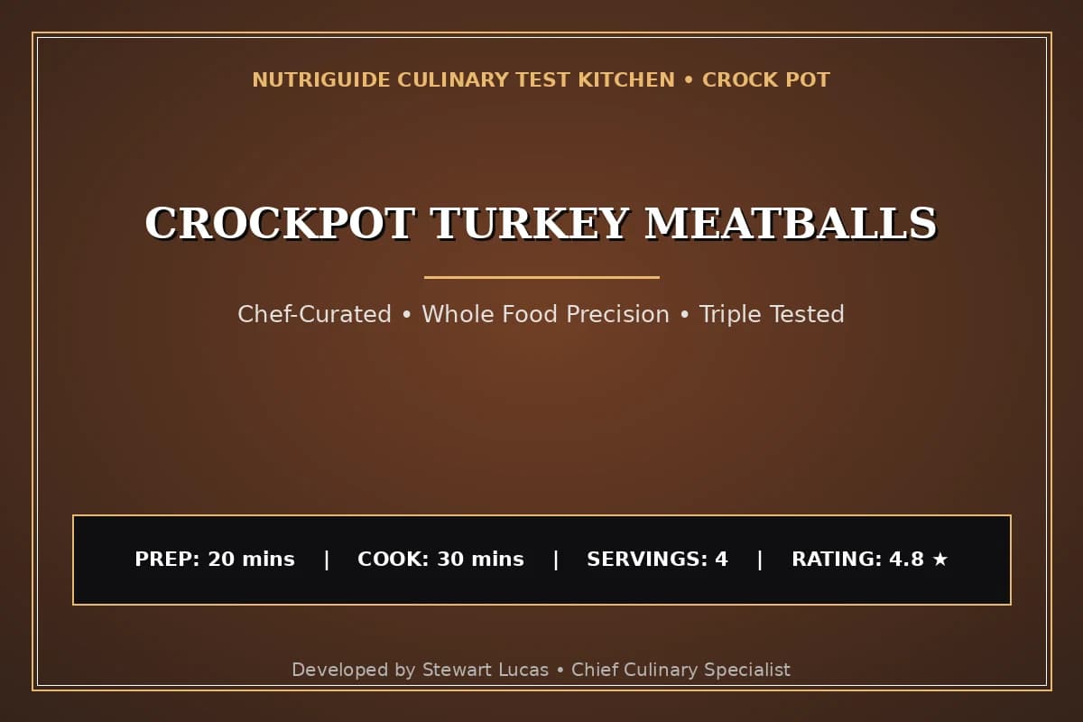 Crockpot Turkey Meatballs