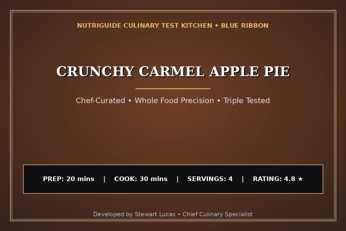 Crunchy Carmel Apple Pie