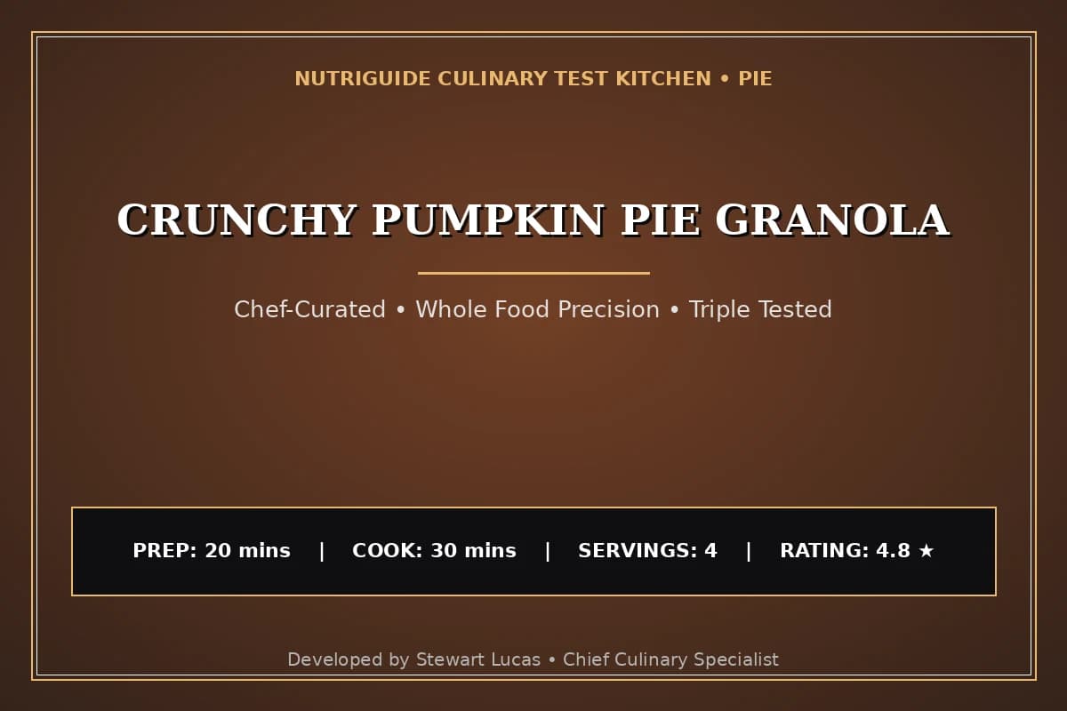 Crunchy Pumpkin Pie Granola