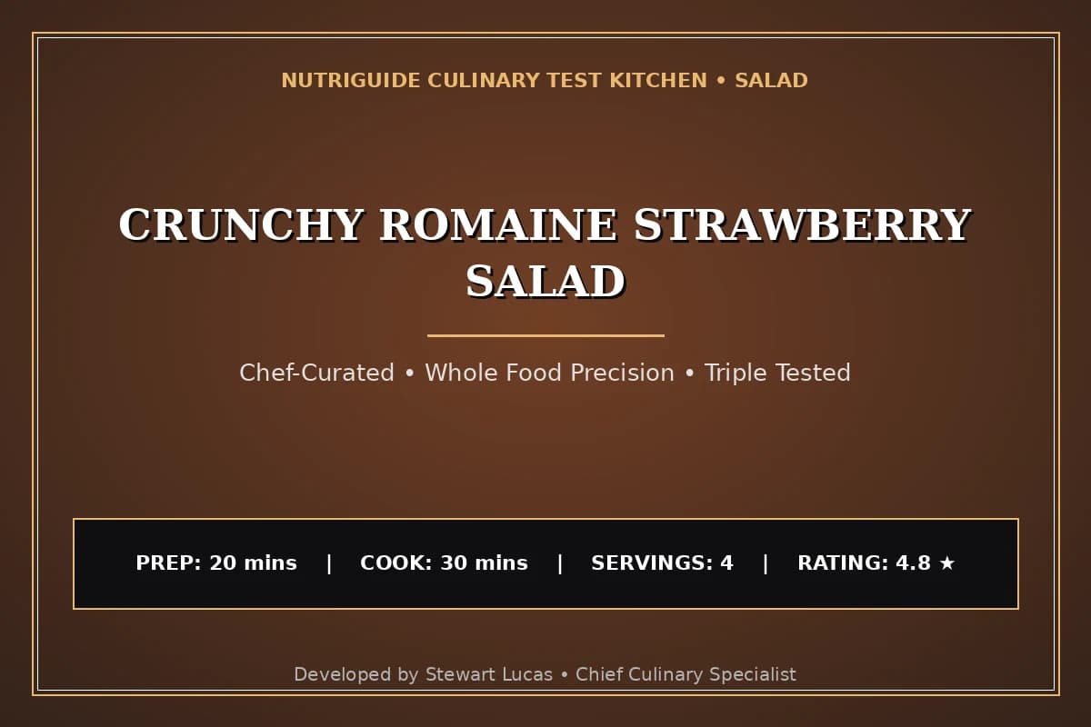 Crunchy Romaine Strawberry Salad