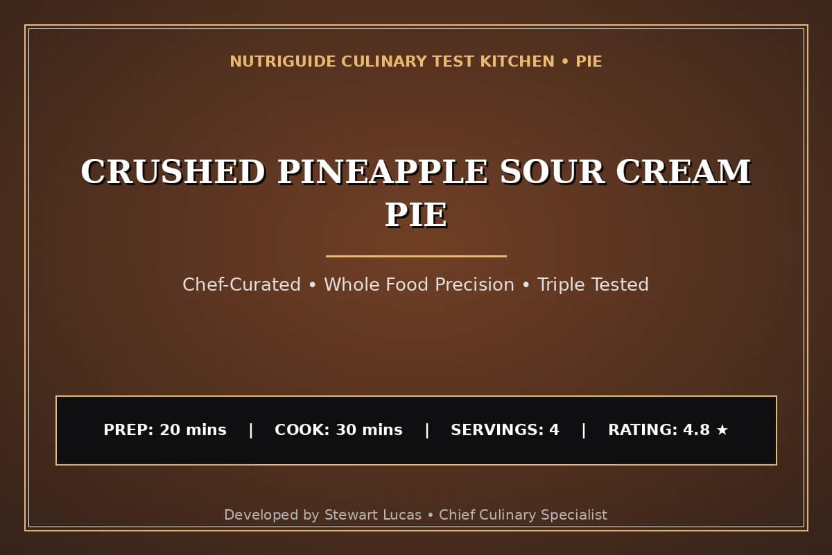 Crushed Pineapple Sour Cream Pie
