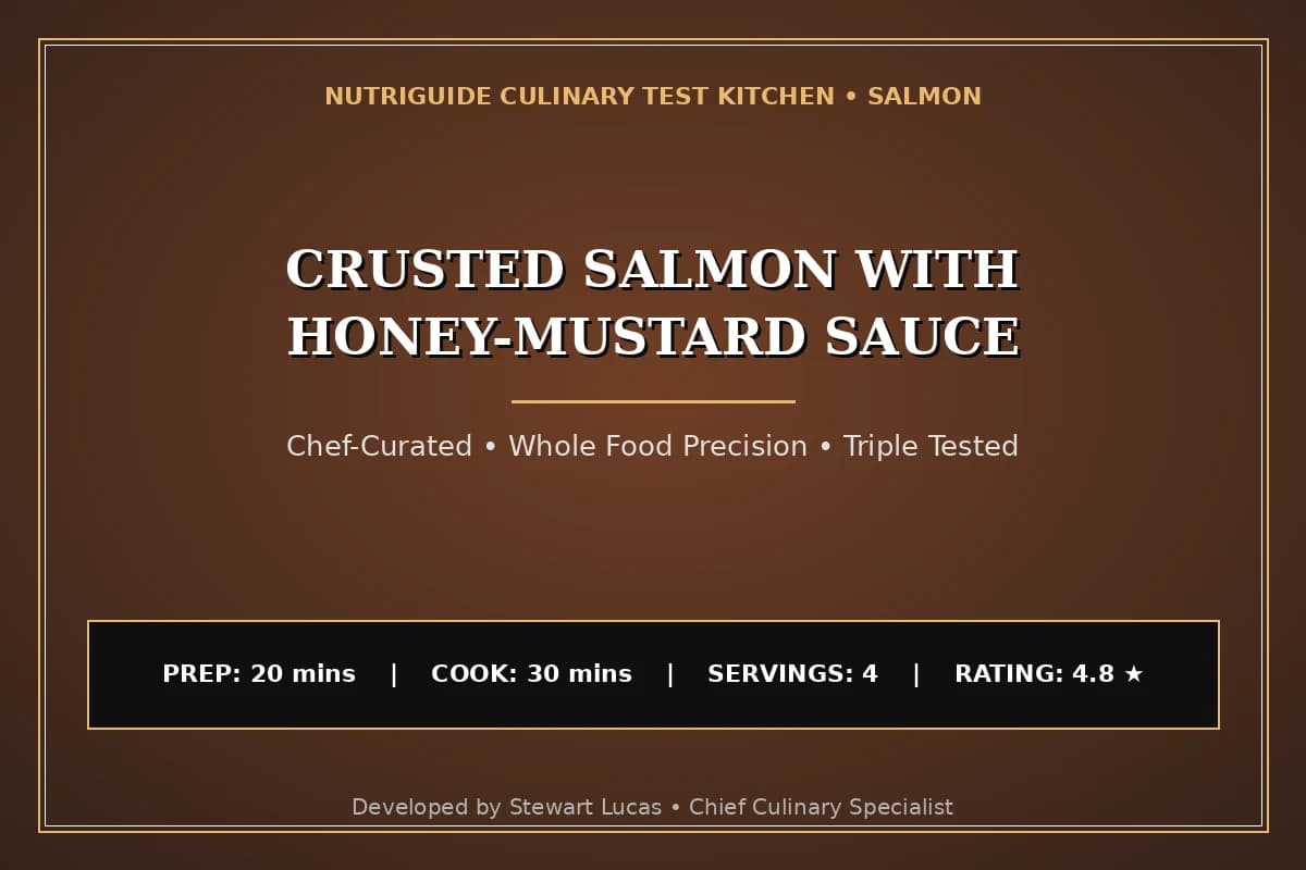 Crusted Salmon With Honey-Mustard Sauce
