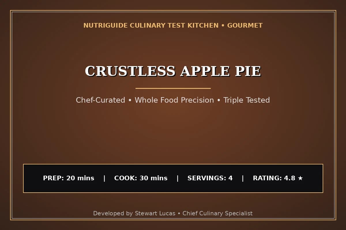 Crustless Apple Pie