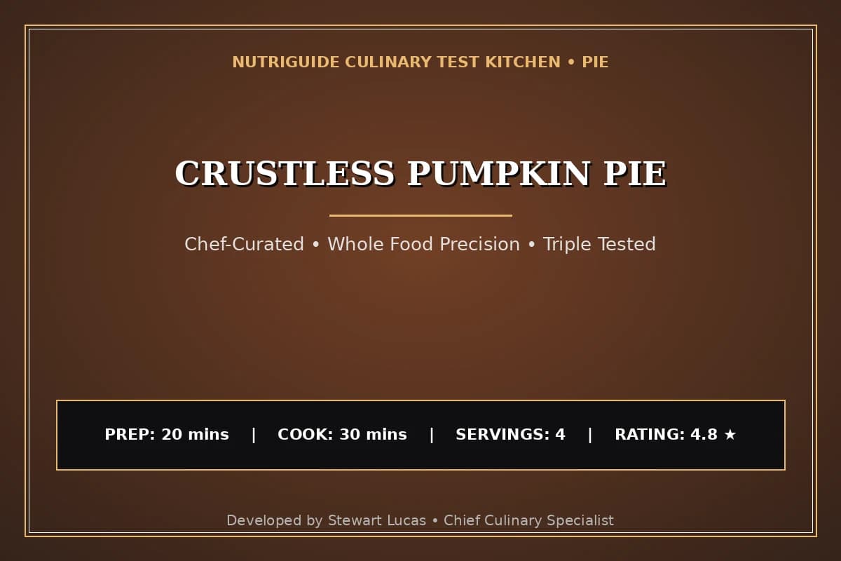 Crustless Pumpkin Pie