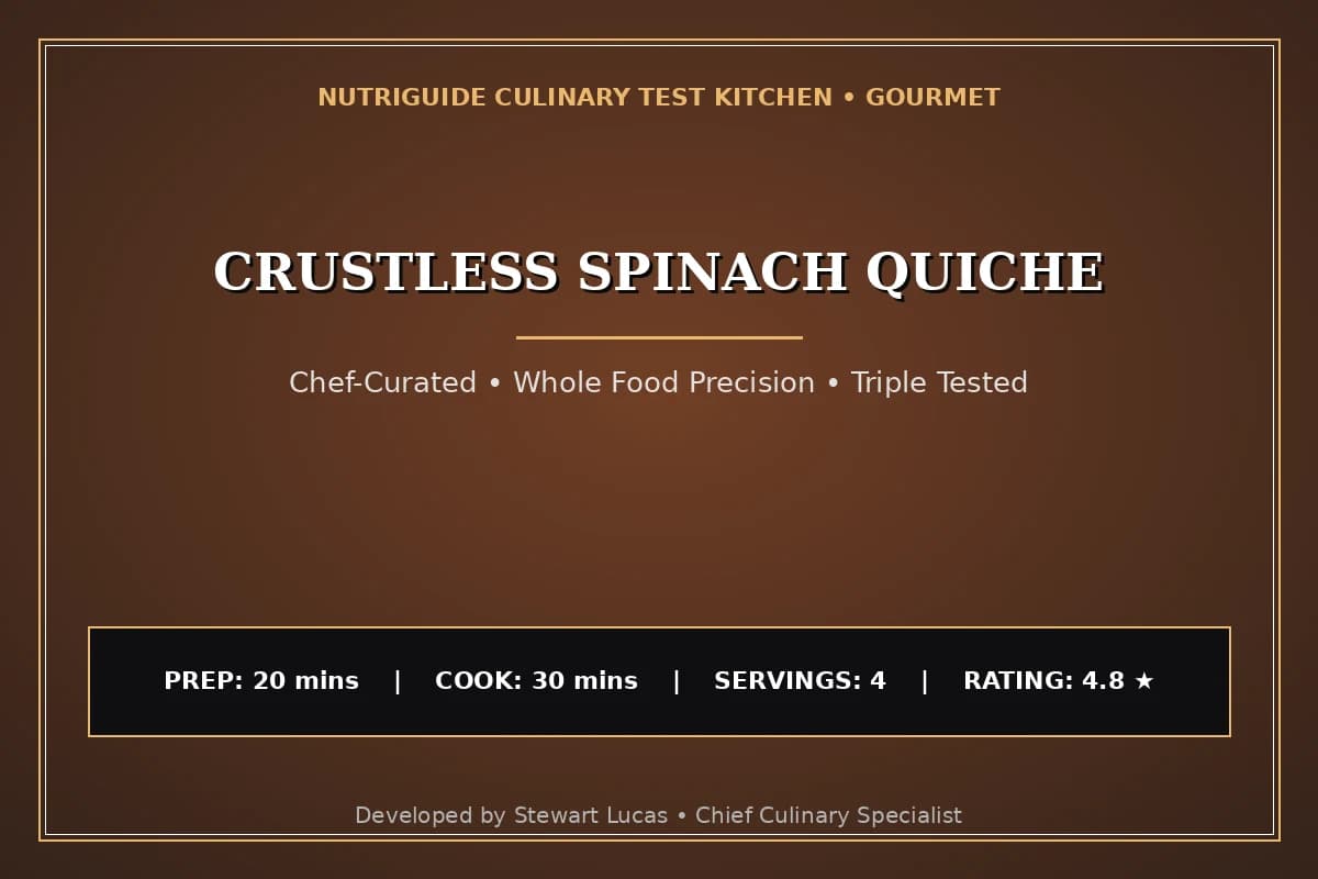 Crustless Spinach Quiche