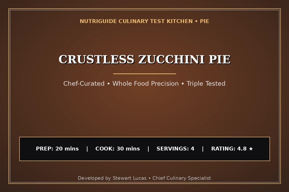 Crustless Zucchini Pie