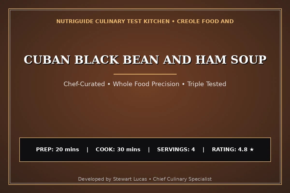 Cuban Black Bean And Ham Soup