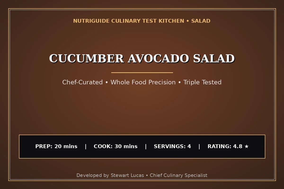 Cucumber Avocado Salad