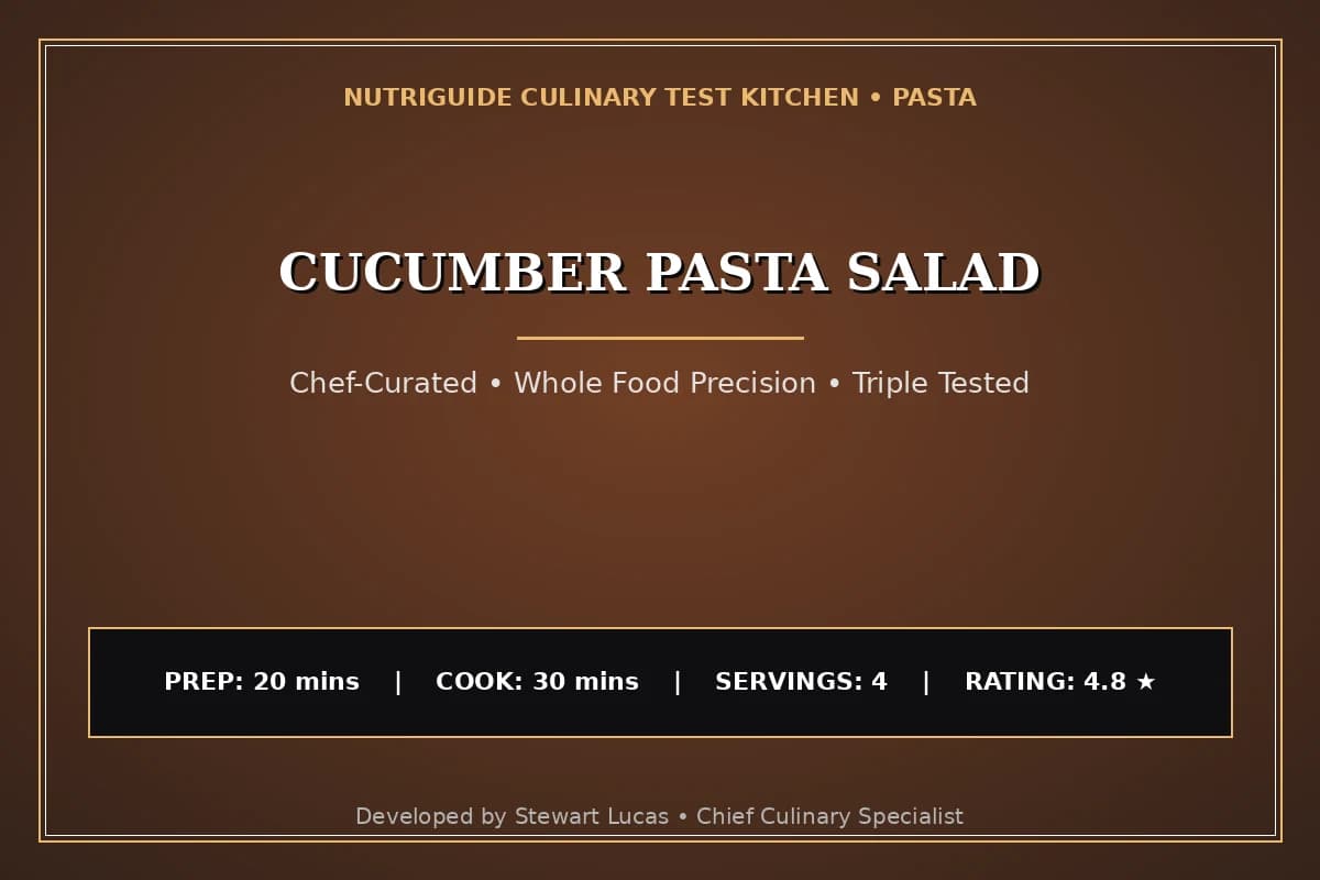 Cucumber Pasta Salad