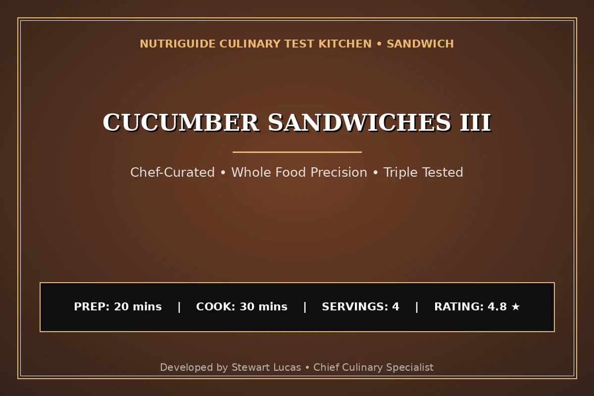 Cucumber Sandwiches Iii