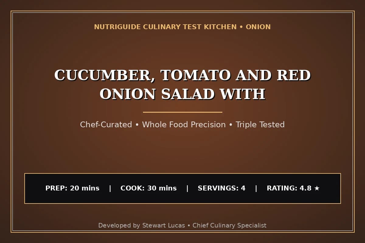 Cucumber, Tomato And Red Onion Salad With