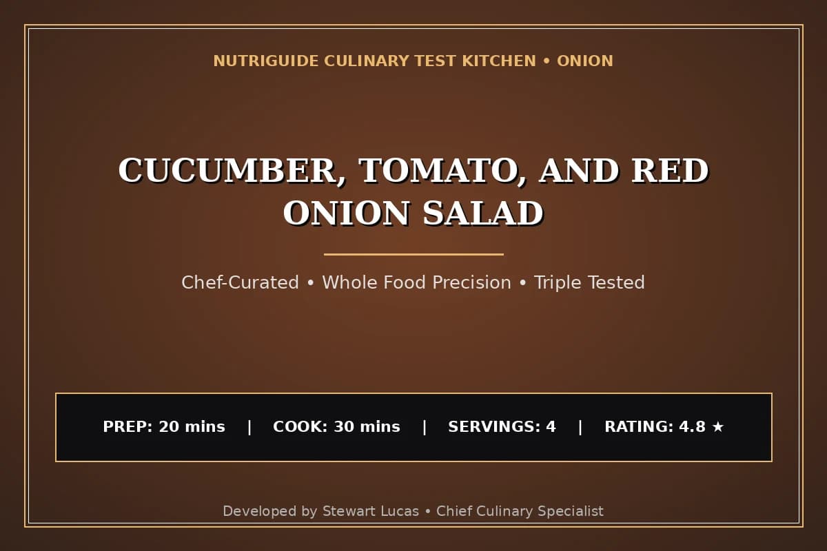 Cucumber, Tomato, And Red Onion Salad