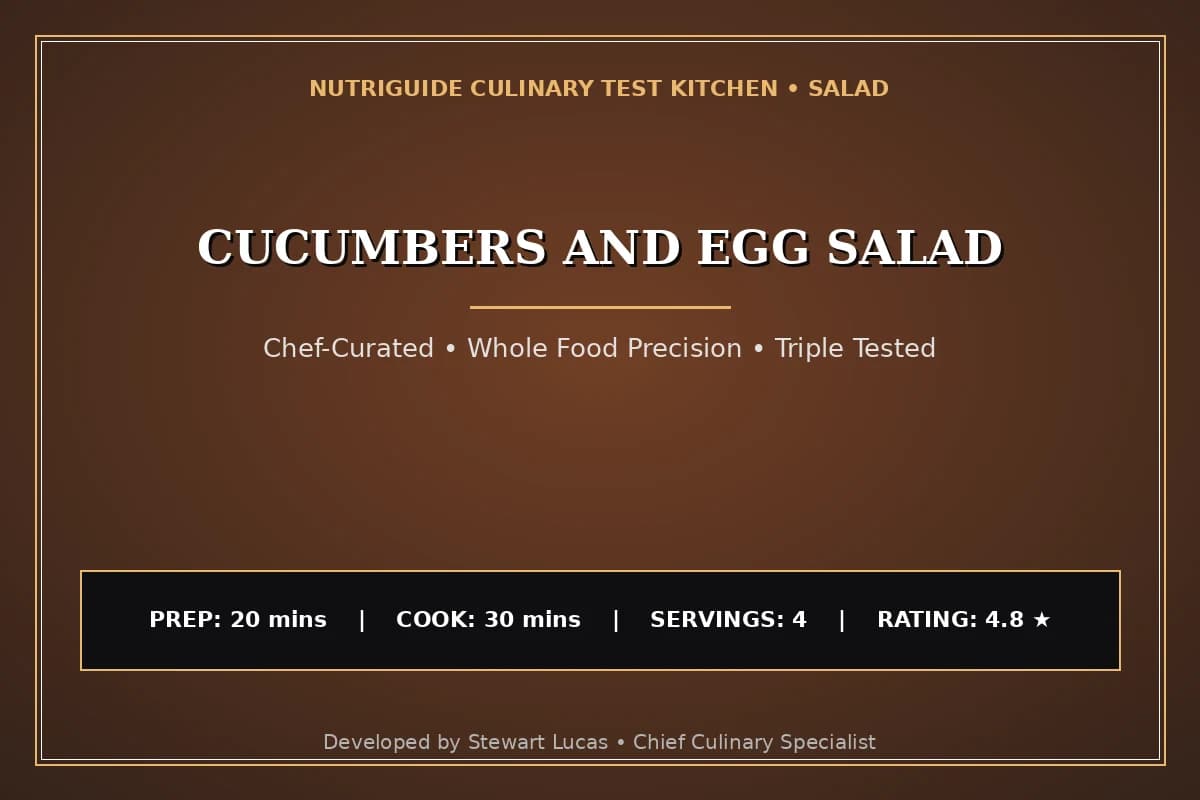 Cucumbers And Egg Salad