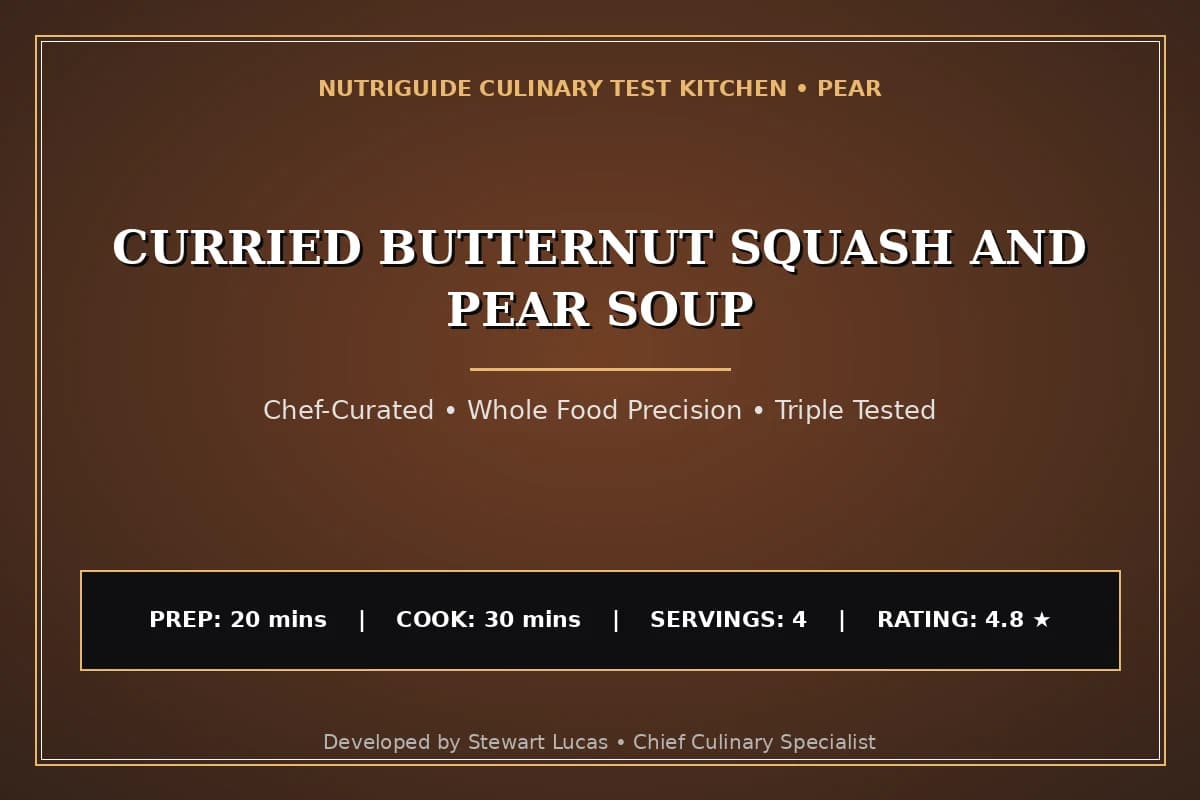 Curried Butternut Squash And Pear Soup