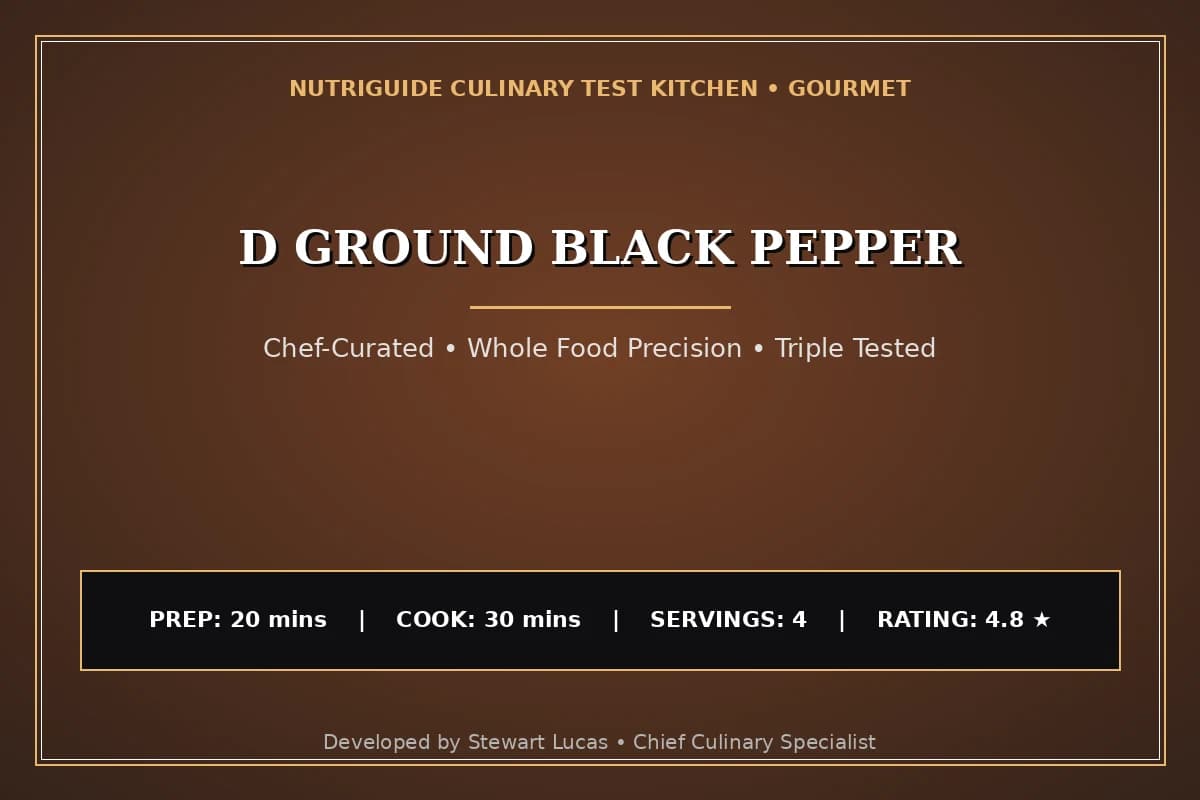 D Ground Black Pepper