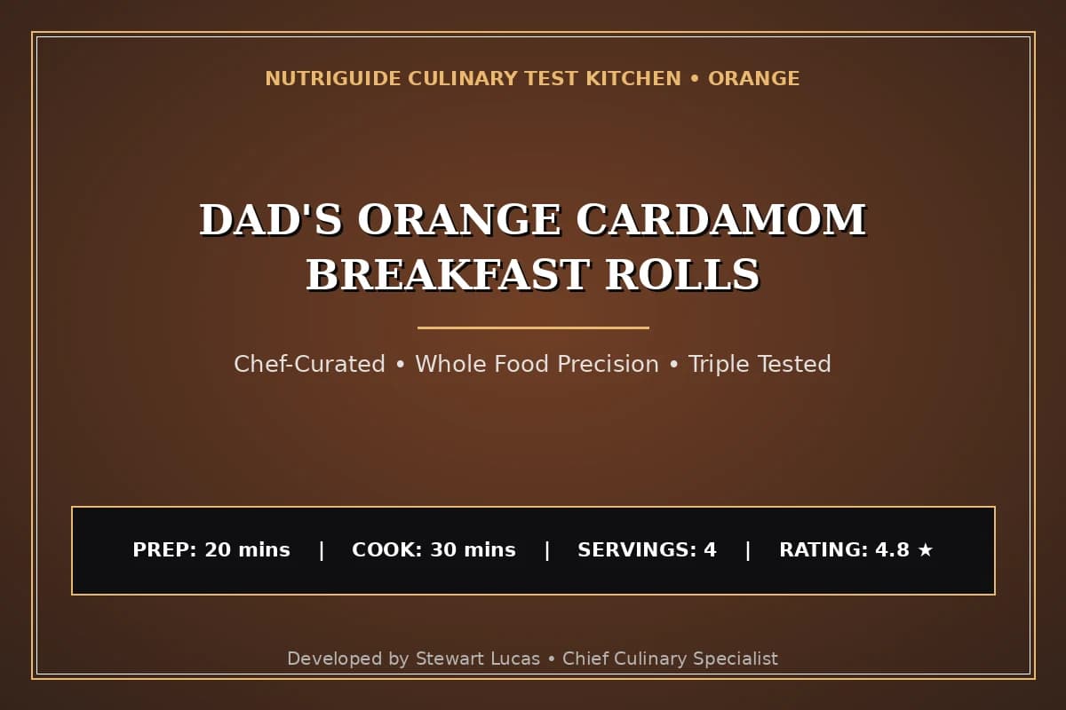 Dad'S Orange Cardamom Breakfast Rolls