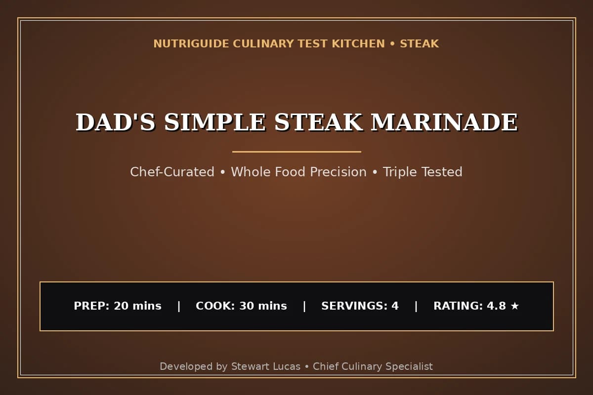 Dad'S Simple Steak Marinade