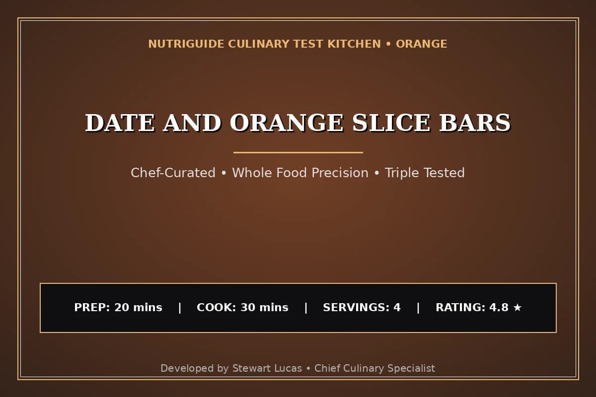 Date And Orange Slice Bars
