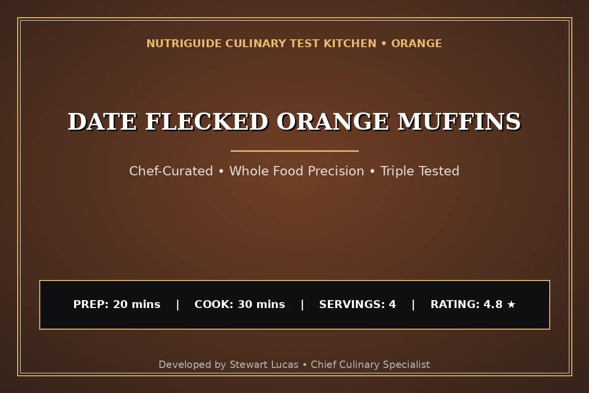 Date Flecked Orange Muffins