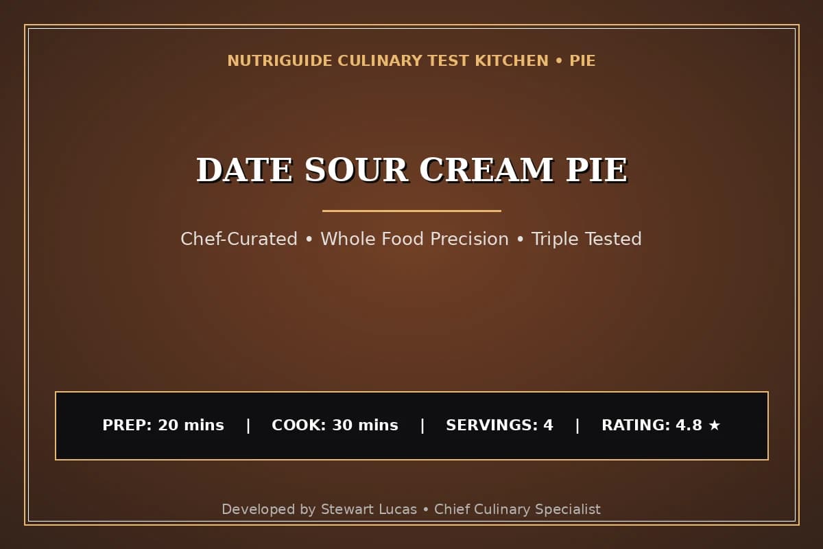 Date Sour Cream Pie