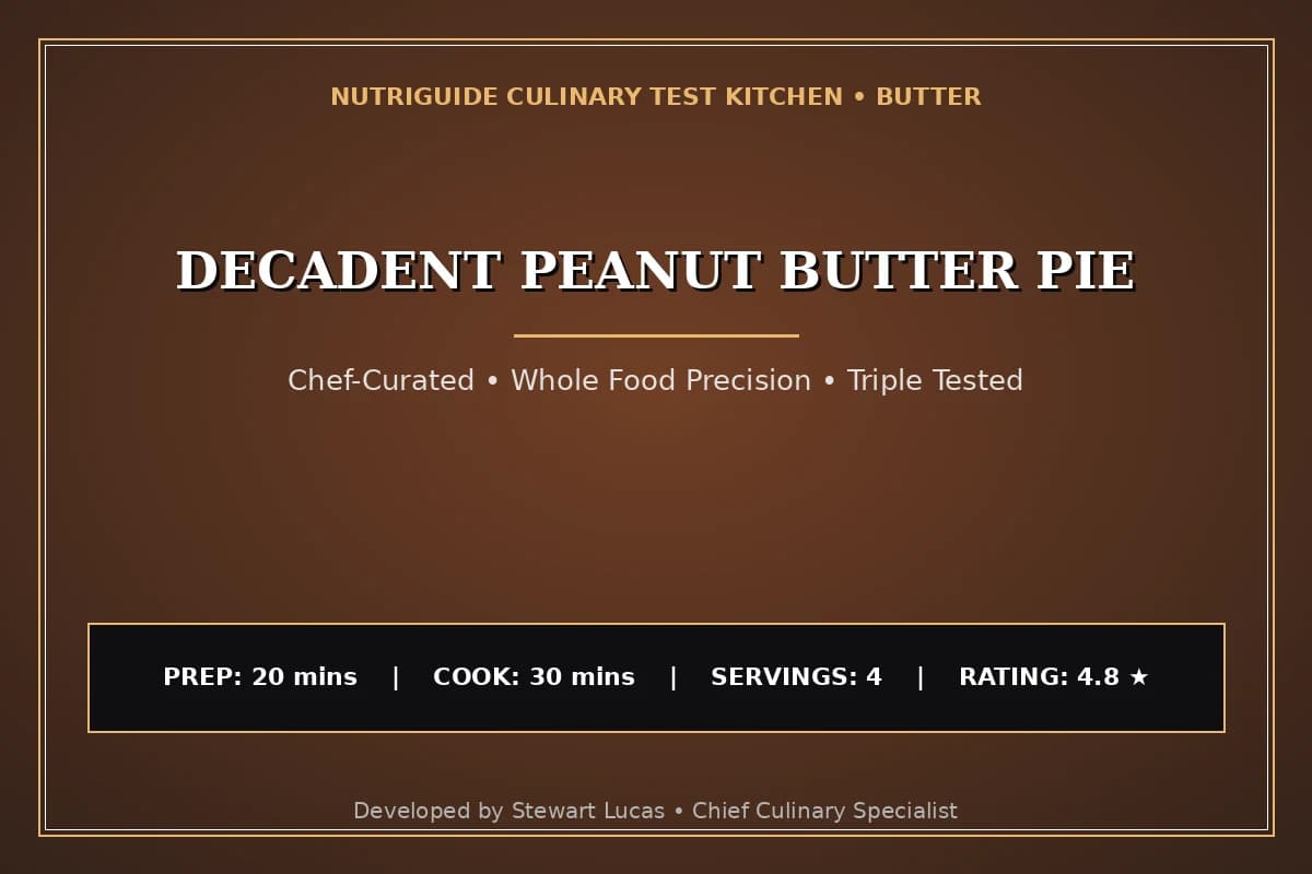 Decadent Peanut Butter Pie