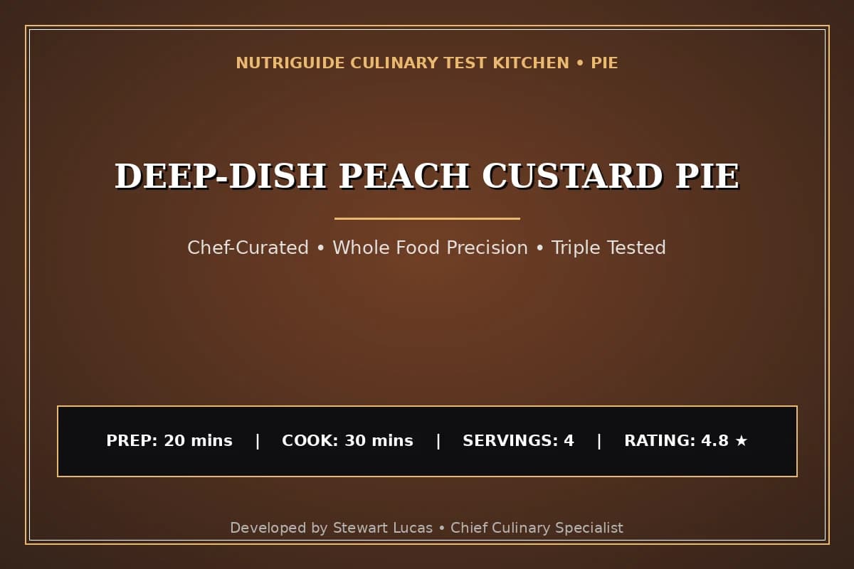 Deep-Dish Peach Custard Pie