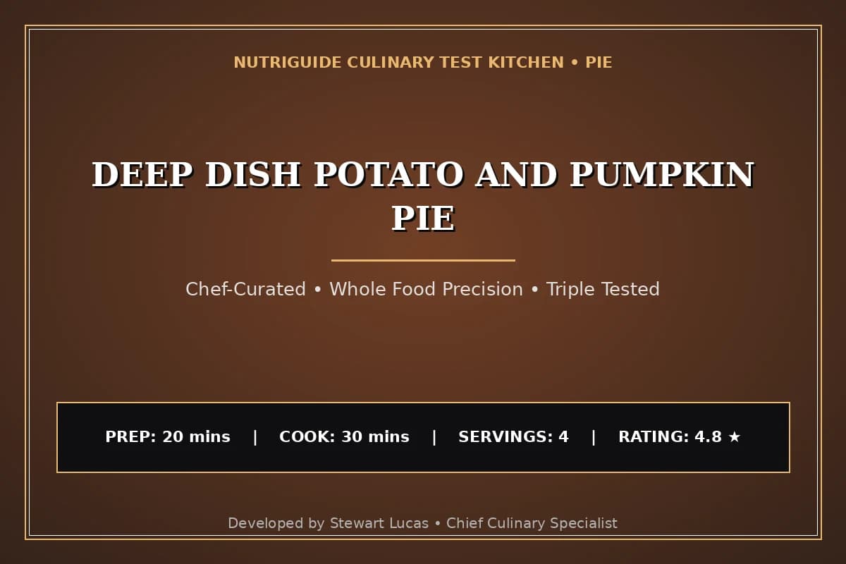 Deep Dish Potato And Pumpkin Pie