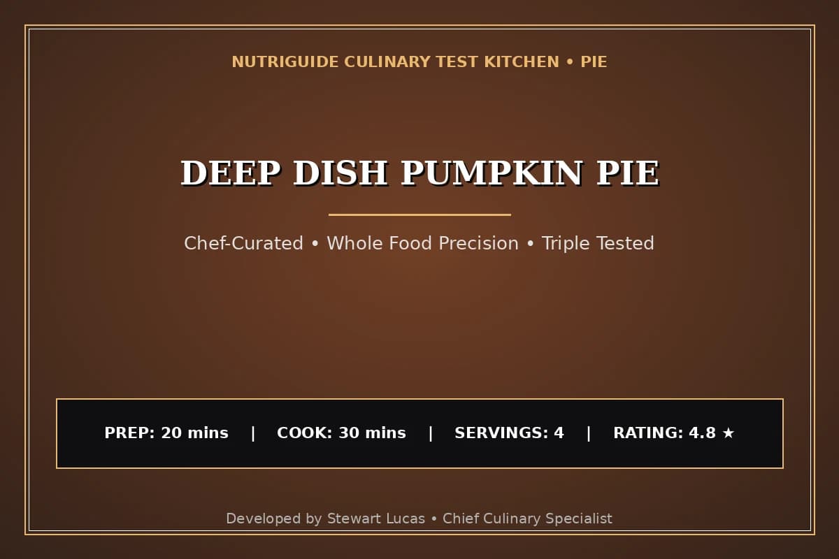 Deep Dish Pumpkin Pie