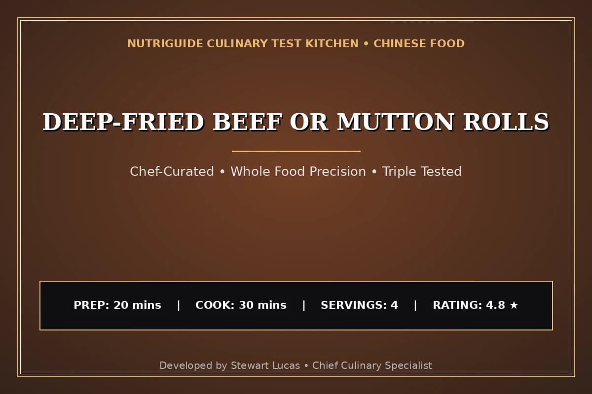 Deep-Fried Beef Or Mutton Rolls