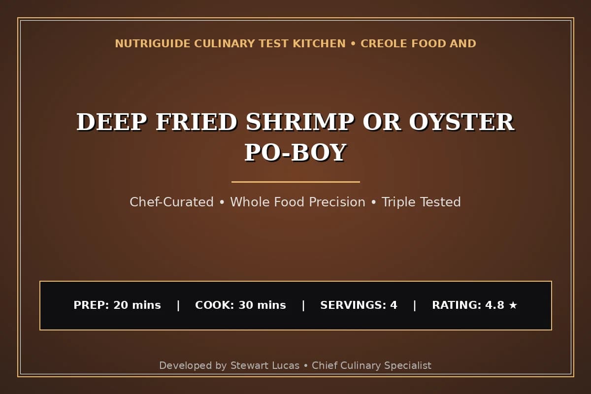 Deep Fried Shrimp Or Oyster Po-Boy
