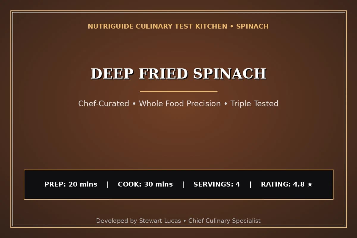 Deep Fried Spinach