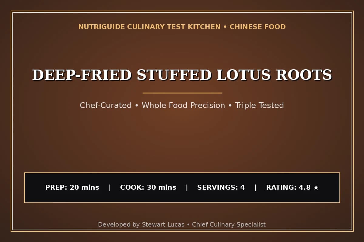 Deep-Fried Stuffed Lotus Roots