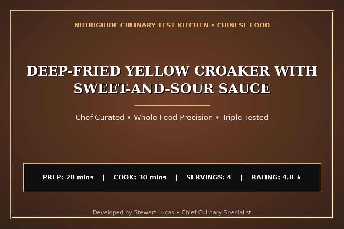 Deep-Fried Yellow Croaker With Sweet-And-Sour Sauce