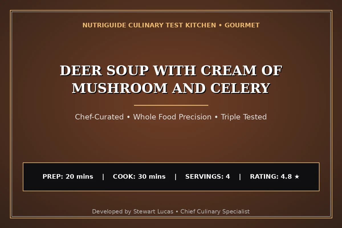 Deer Soup With Cream Of Mushroom And Celery