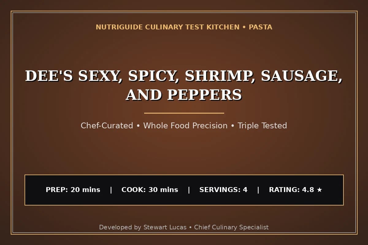 Dee'S Sexy, Spicy, Shrimp, Sausage, And Peppers