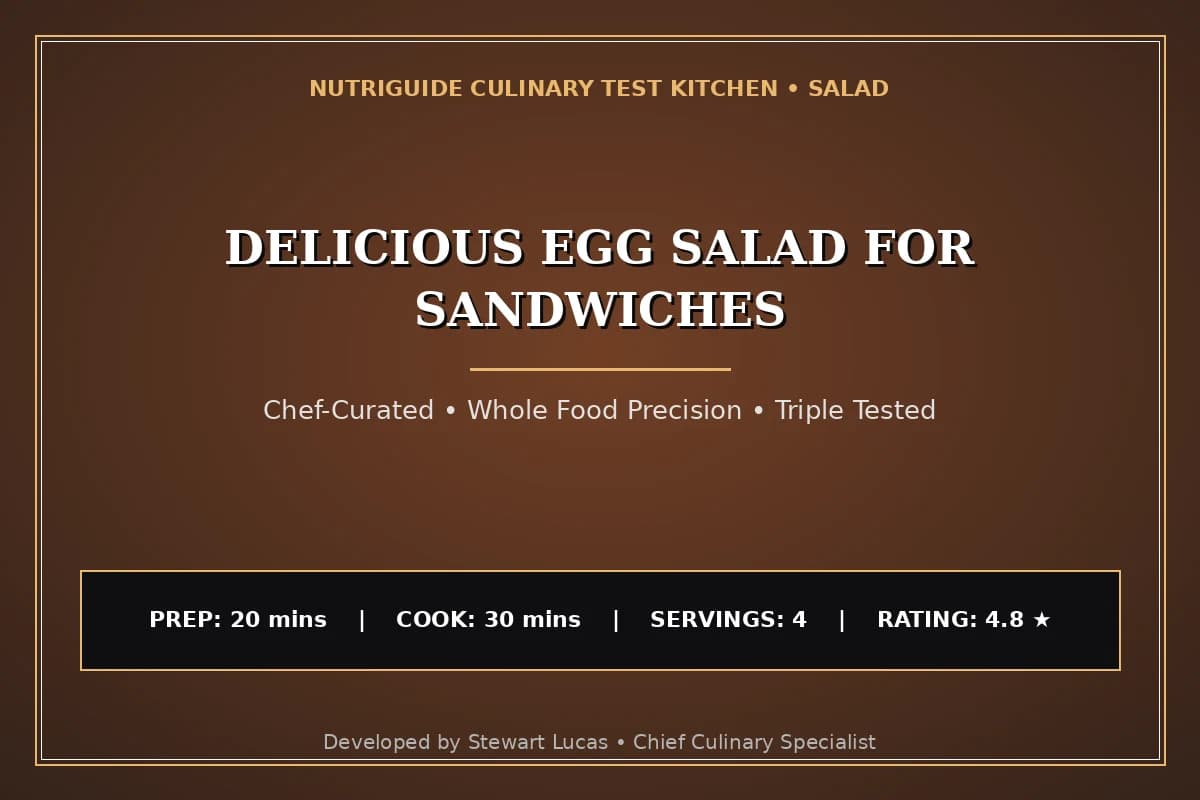 Delicious Egg Salad For Sandwiches
