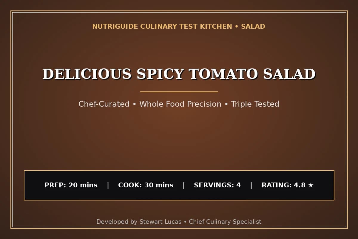 Delicious Spicy Tomato Salad
