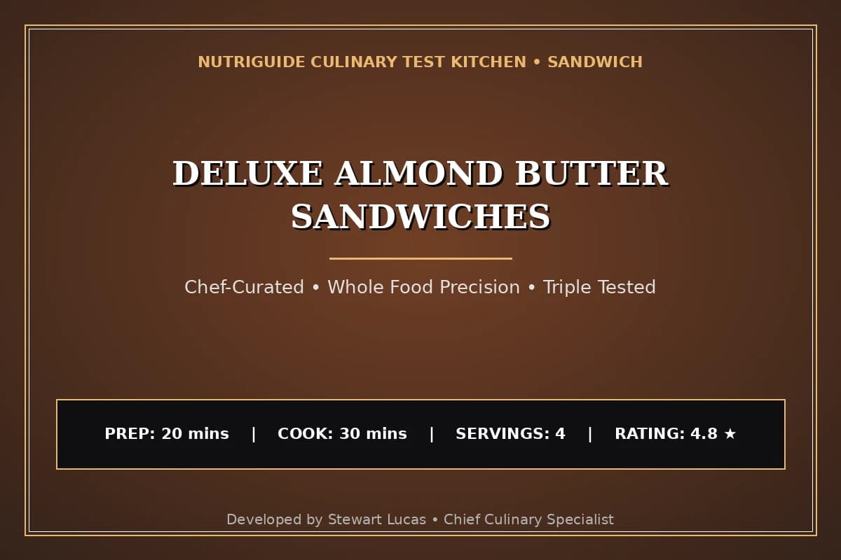Deluxe Almond Butter Sandwiches