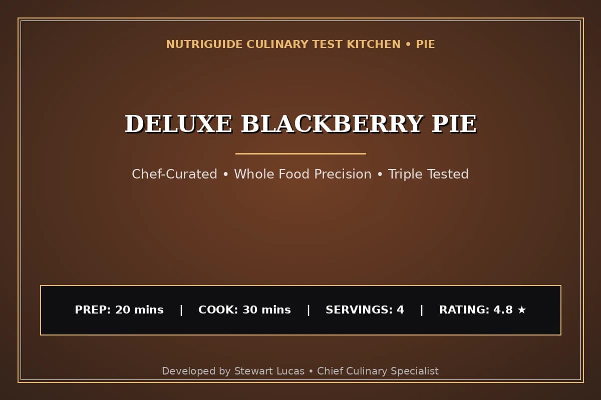 Deluxe Blackberry Pie
