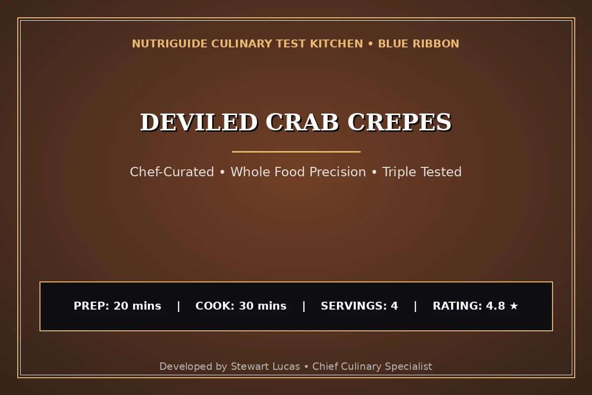 Deviled Crab Crepes