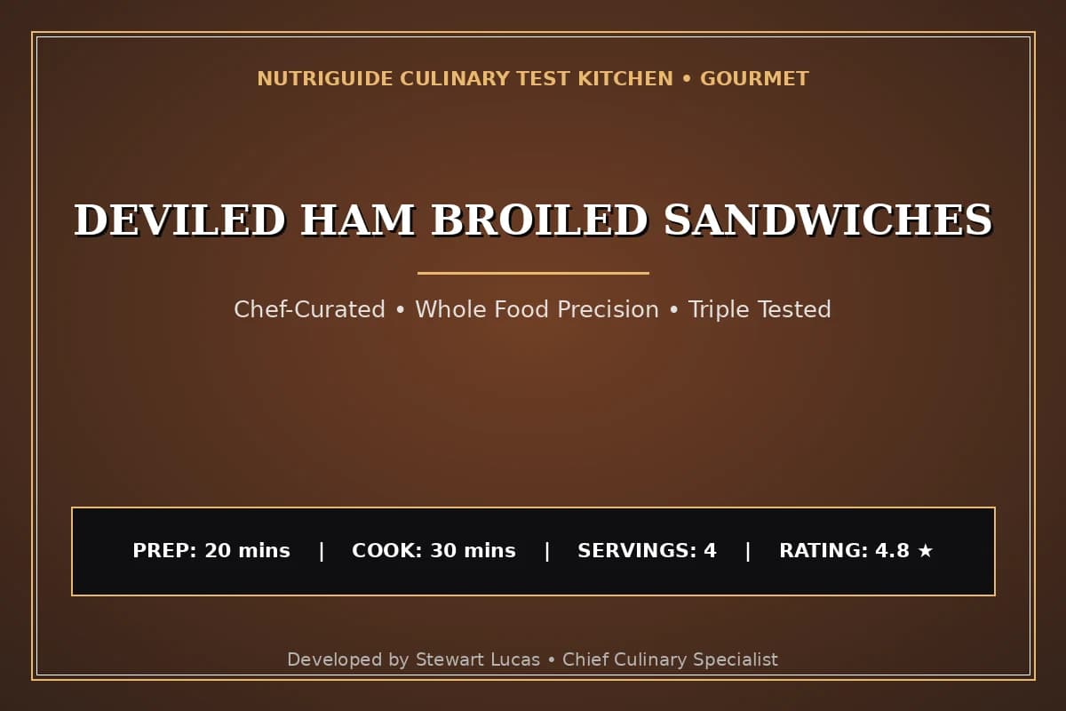Deviled Ham Broiled Sandwiches